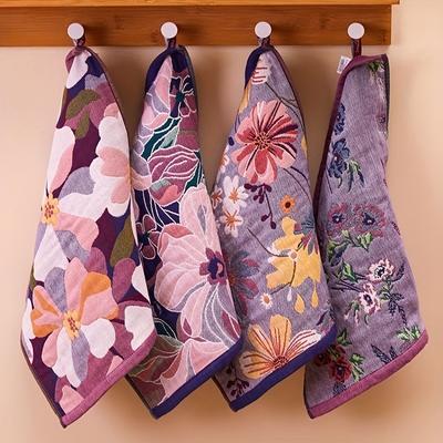 Bohemian Polyester Blend Face Washing Towels No-Fluff, For Home Thanksgiving Decor, Home Towels | Floral Towels Bathroom