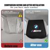 FA4Car Logo Seat Headrest Cover Suede Perforated Pillowcase Pad For BMW M Sport M2 M3 M4 M5 M6 E46 E90 E60 F10 F20 E87 X3 X6