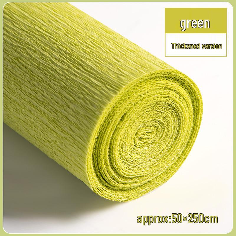 Verdicktes Krepppapier für DIY-Handwerk mit handgefertigten Blumen