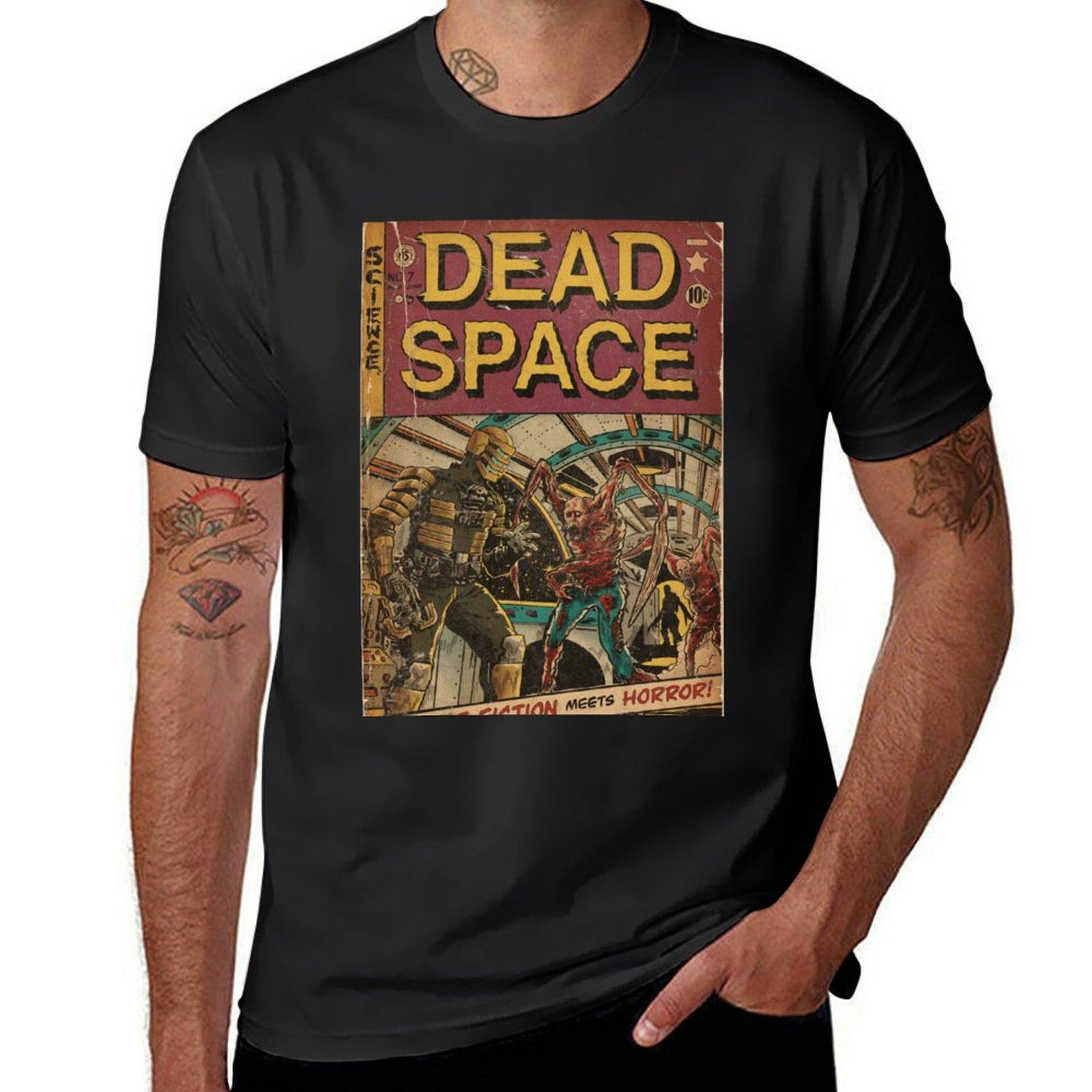 Dead Space fan art comic cover T-Shirt anime clothes customizeds quick-drying T-shirts for men cotton S