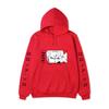 One Piece Hoodie, Roronoa Zoro Manga Graphic Japanese Letter Sleeve Print Pullover Sweatshirt Unisex Streetwear