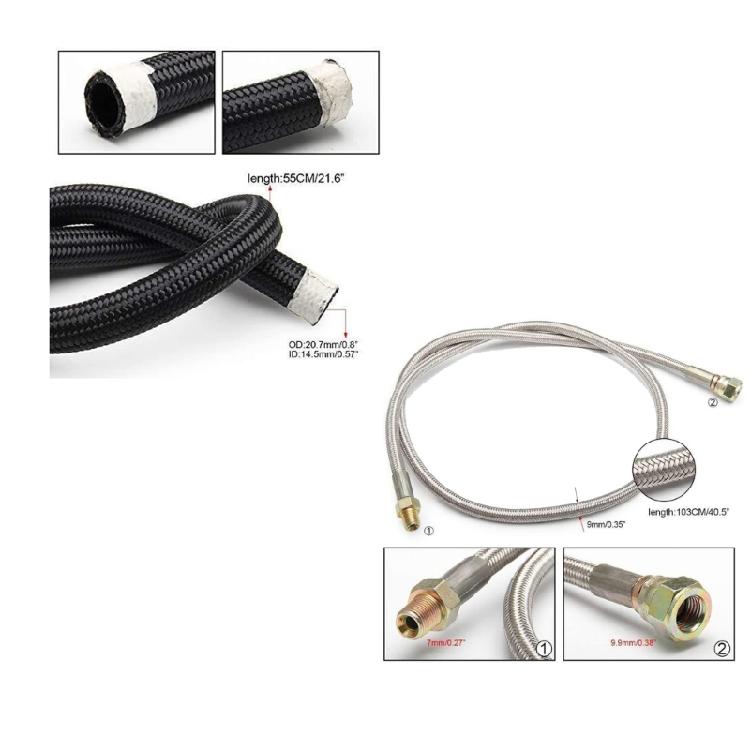 Upgraded Turbocharger Oil Supply Kit With Enhances Heat Dissipation High Efficiency Tool Set for Best Performances