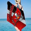 Tampa Bay Buccaneers Logo Microfiber Beach Towel, Lightweight And Quick-Dry, for Summer Travel, Beach Essential, Swimming Pool