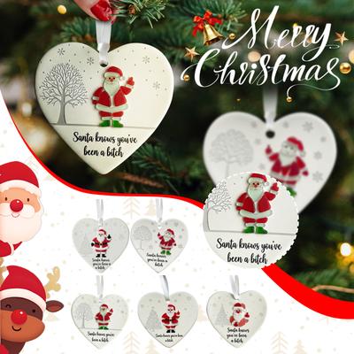 Fun Christmas Ornaments, Exquisite Old People Ornaments, Acrylic Ornaments 2D