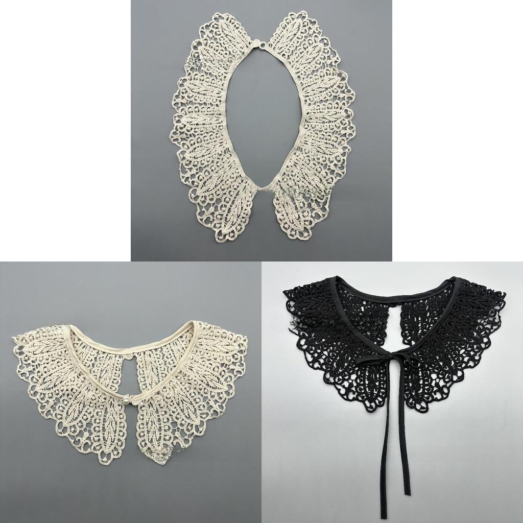 Lace Bib Collars For Women With Cotton Material Retro Fashion For Fall