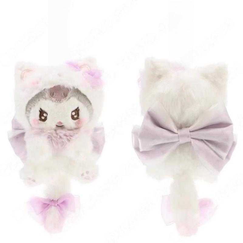 sweet bow my sweet piano kuromi  long tail plush toy keychain cinnamoroll Melody soft stuffed Decor pendant