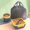 3pcs Lunch Box, Portable And Leak Proof Storage Box With Lid And Thermal Bag, Large Simple Food Storage Bag, For Back To School