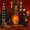 LED Santa Climbing Ladder Christmas Tree String Lights