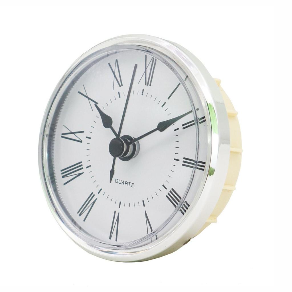 Clock Insert Compact Round Quartz for Minimalist Interiors