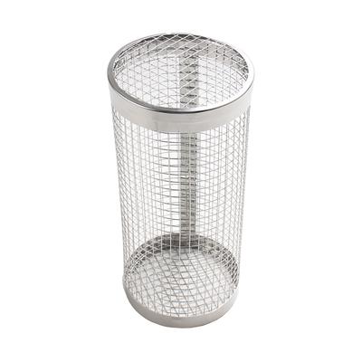 Rolling Grilling Basket Round Stainless Steel Grill Basket for Outdoor Grilling Fish Shrimp Meat