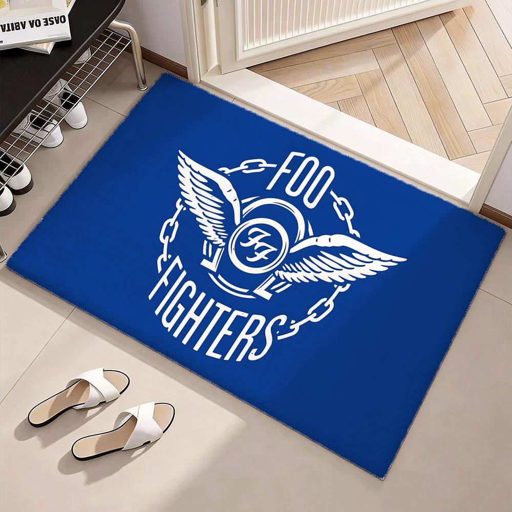 Rock Band F-Foo Fighterss Floor Mat Soft Flannel Non-Slip Door Mat - Thickened Rug for Living Room Home Decor