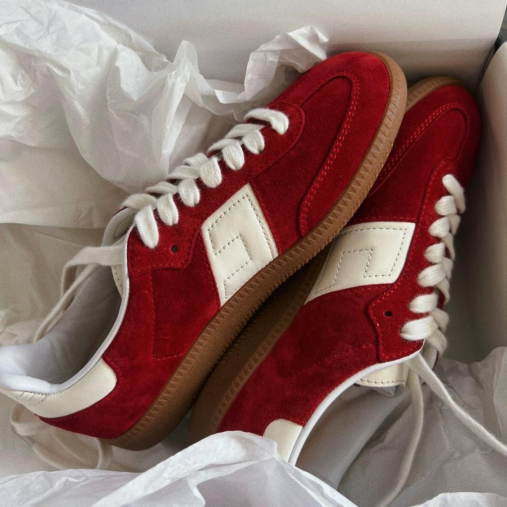 Leather niche silver German training shoes women's 2025 spring new retro round head splicing casual sports shoes Forrest Gump shoes