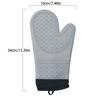 1 Pair Baking Utensils Silicone Oven Gloves Anti-Scalding Thick Insulated Gloves Heat Resistant Oven Mitts Home