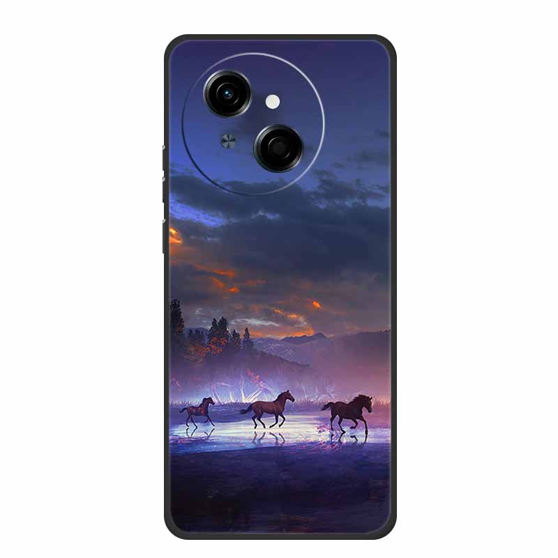 For Tecno Spark Go 1 S Case Coque Black Silicone Soft Phone Case For Tecno Spark 40C Go 1S Pop 9 4G Back Cover Case 40 C Funda