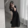 Slim Dress Women Summer French Sweet Fashion Waist Slimming Long Dress