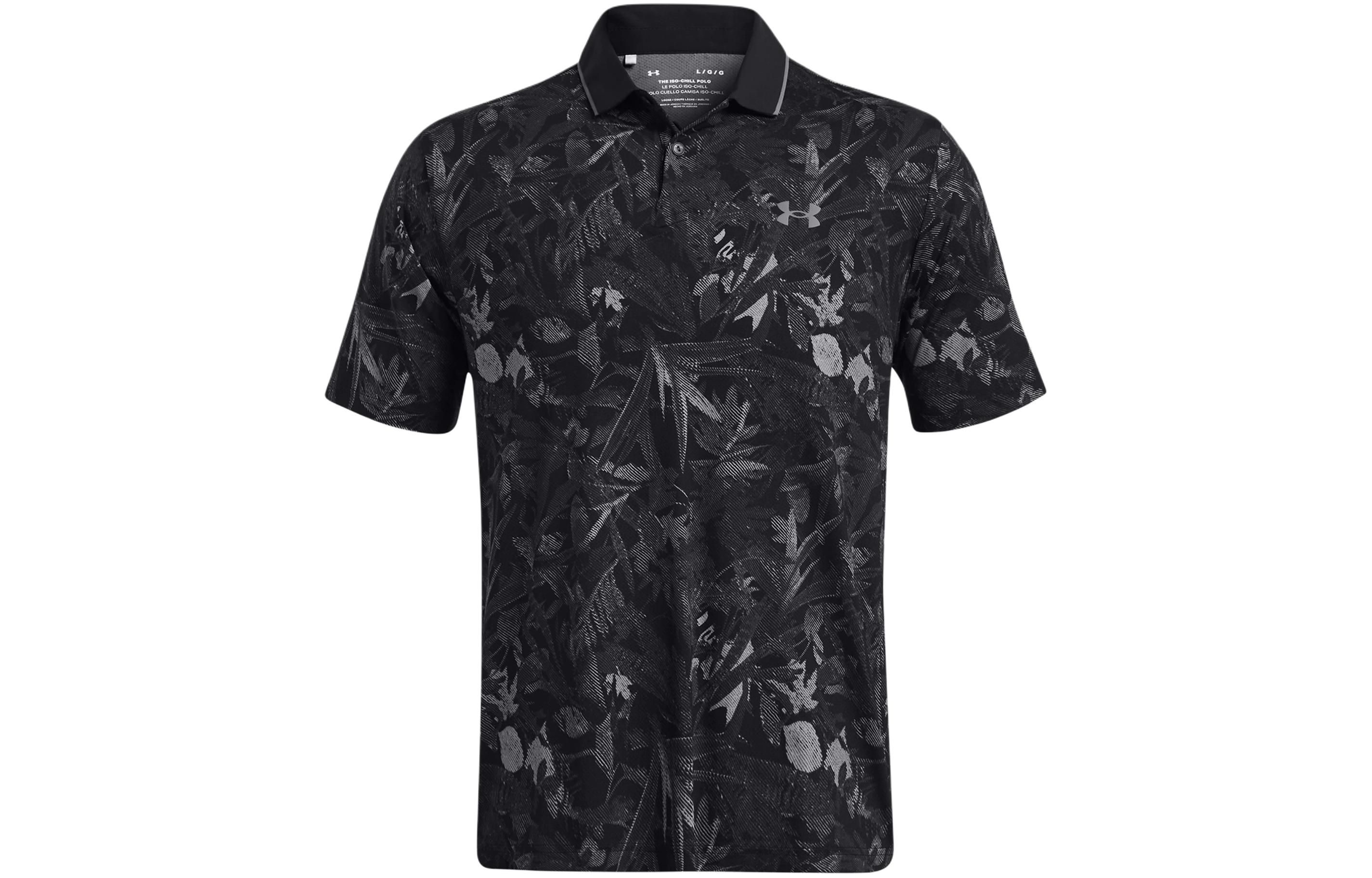 Under Armour UA Iso Chill Edge Polo Shirt Men s Black 1377365-002 M