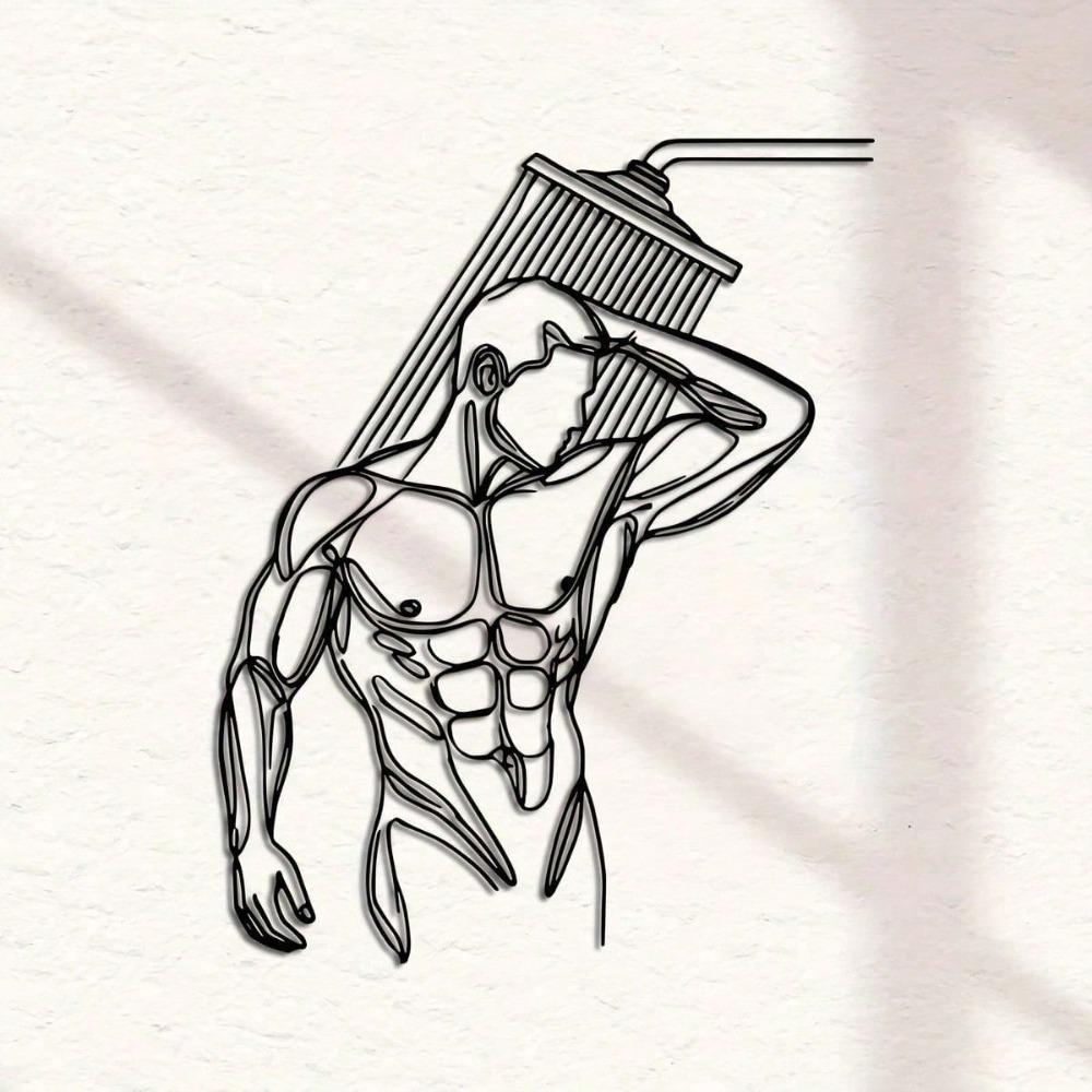 Decorazione Murale in Metallo Arte Murale Minimalista Arredo Ingresso Soggiorno Regalo di Compleanno Lavorazione del Ferro Moderna