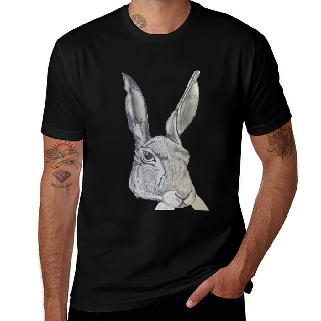 Hare Face Tshirt Street Style Casual Tee Shirt Tshirt