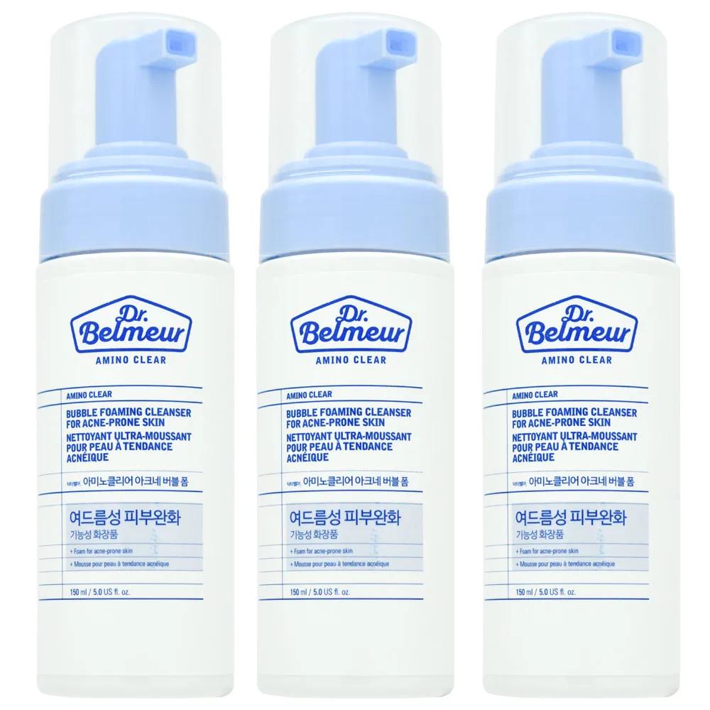 DR.BELMEUR Amino Clear Acne Bubble Foam Cleanser 150ml (3 Pieces)