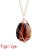 Arbre de Vie 7 Chakras Pierre Naturelle Collier Cristal Énergie Guérison Pendentif Fait Main Collier pour Femmes Hommes Bijoux Yoga