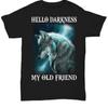 Hello Darkness My Old Friend Wolf T Shirt Cool Mystical For Lovers Pack Papa Mama Casual Vintage Soft Breathable Stylish