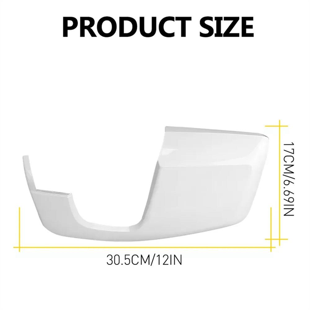 2x White Left & Right Door Wing Mirror Cover Cap For Ford Transit Custom 2012-On