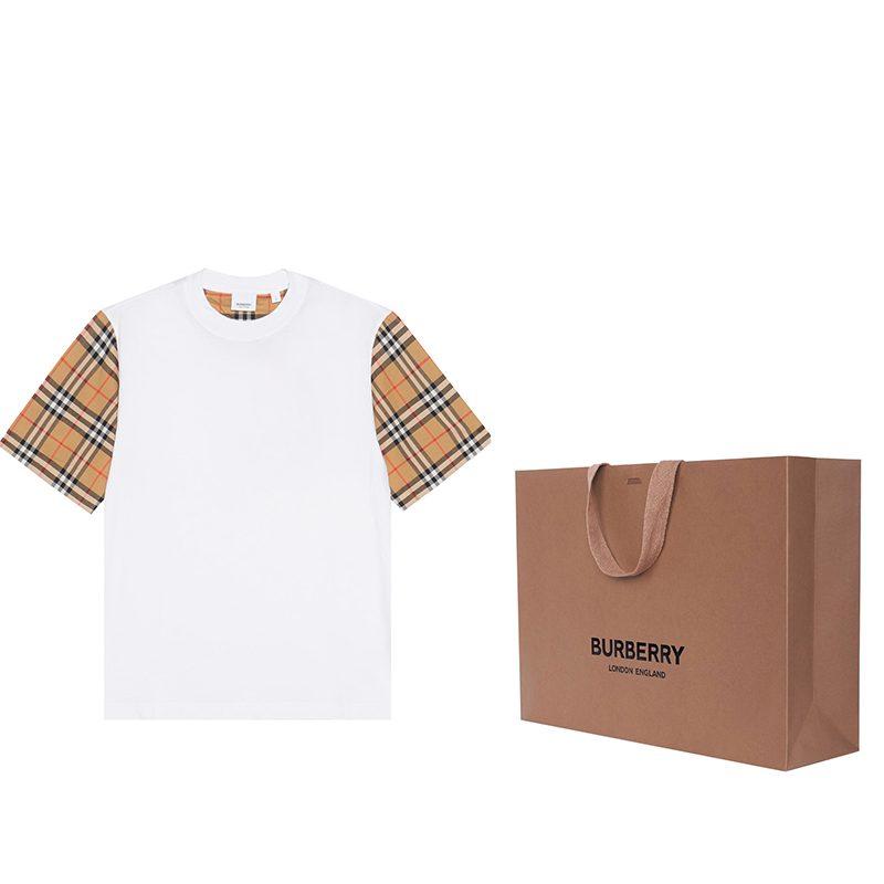 Burberry Drop Shoulder Sleeve T Shirt Women's White 80148961