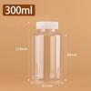 Transparent Refillable Plastic Bottle 15ml 30ml 50ml 100ml 250ml 500ml White Cap Leakproof for Essential Oil Perfume Storage