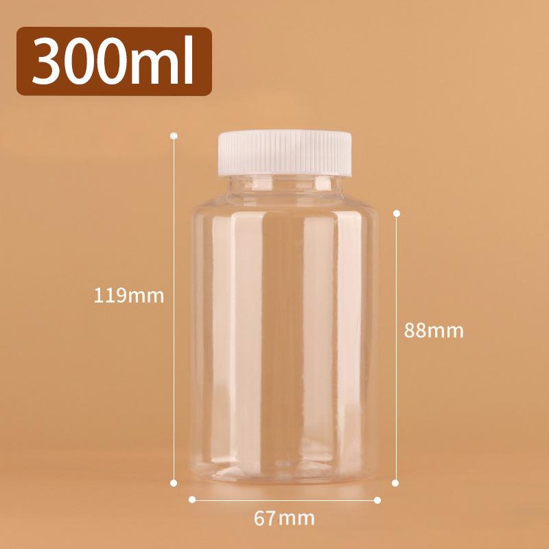 Transparent Refillable Plastic Bottle 15ml 30ml 50ml 100ml 250ml 500ml White Cap Leakproof for Essential Oil Perfume Storage
