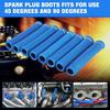 Header Boots 2500° Heat Shield Sleeve Wire Cover Wrap for 350 454 8PCS Blue