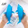 Anxiety Relief Shark Toy Bead-Filled Squeeze Stress Blue Dolphin Sensory TPR Soft Ball Simulation Sea Animal Pinch Fidget Office Desk