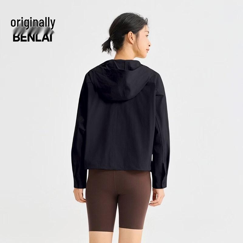Benlai Women's Water-Resistant Hooded Mid-Length Jacket
