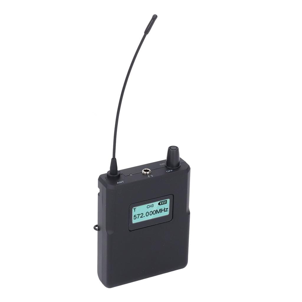 S2D 560-596MHz Receptor de Sistema IEM Sem Fio Digital com Fone de Ouvido para Palco Apresentação ao Vivo