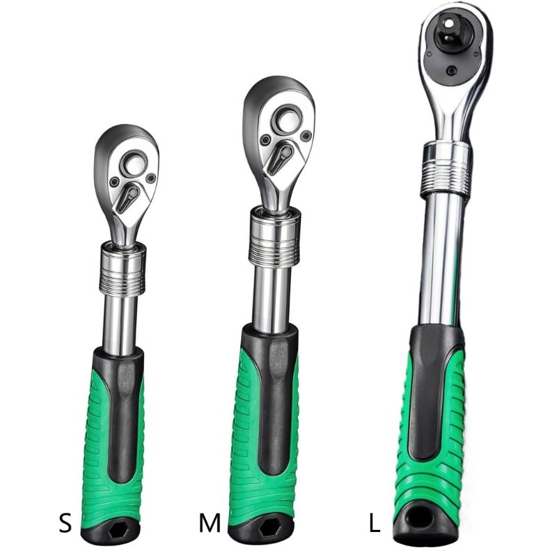 Ratchets Spanners 1/4" 3/8" 1/2" Mini Quick Release Sockets Tool Household Handle Repair Tool Wrenches for Car