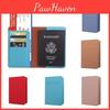 Stylish Durable Pu Leather Passport Holder Multi-card Travel Wallet Unisex Passport Cover