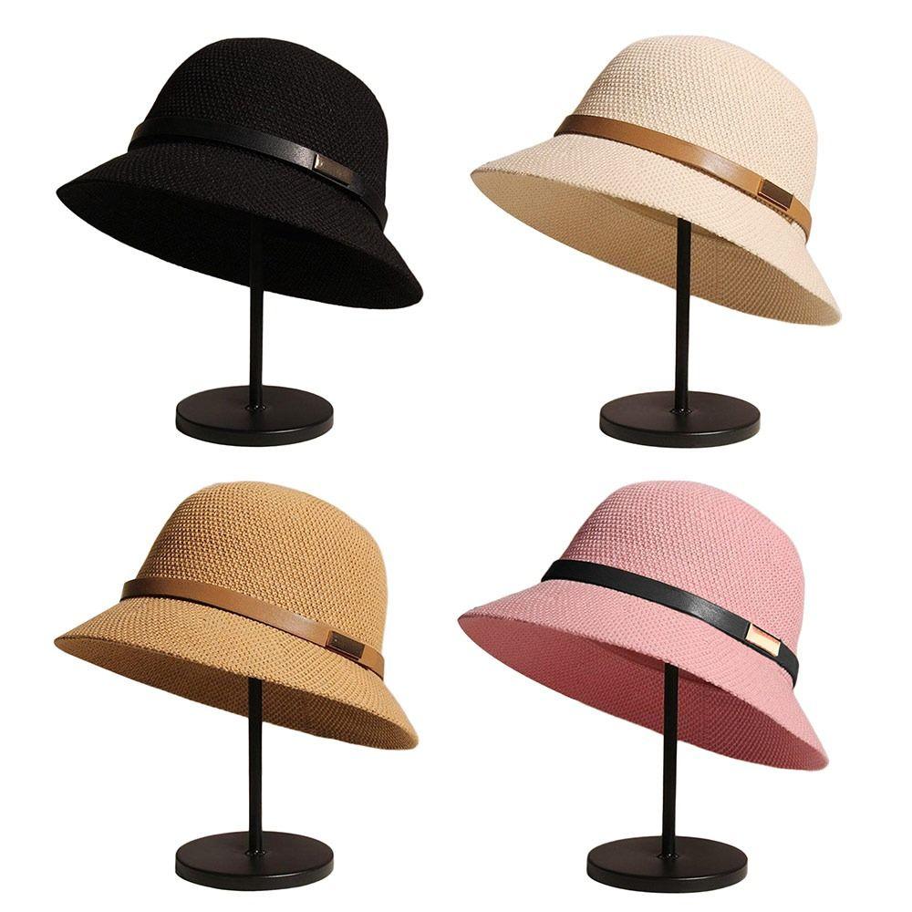 UV Protection Sun Cap Wide Brim Beach Cap Summer Bucket Hat Women