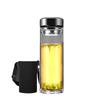 Portable Double-Layer Glass Water Bottle