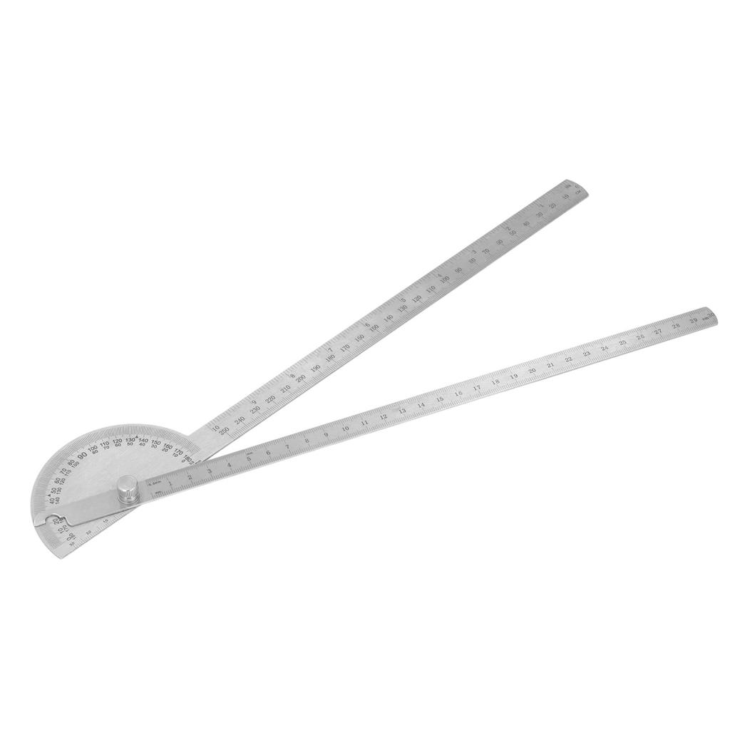 Angle Protractor 0?180 Degree 2 Arm Finder Stainless Steel Woodworking Ruler Measure Tool 250mm