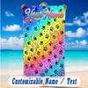 Dog Theme Beach Towel Personalized Custom Name & Text Soft Quick Dry Beach Towel for Swimming Travel