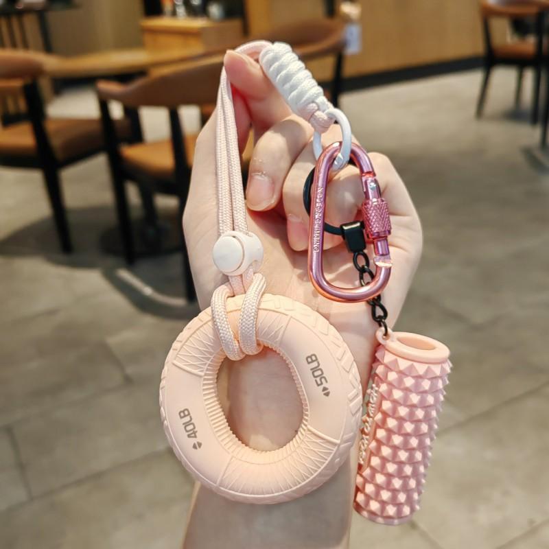 Fun Grip Ring Decompression Key Chain Pendant Couple Bag Car Creative Fitness Gift
