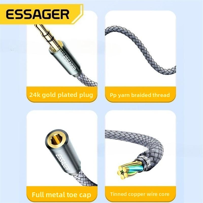 Magic Sound Series Male-Female Audio Cable for Headphones, Earphones and Speakers - 3.5mm Audio Extension Cable