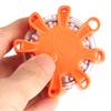 Multi Function 8LED Roadside Warning Flashing Safety Emergency Light for Car  Boat(Orange)