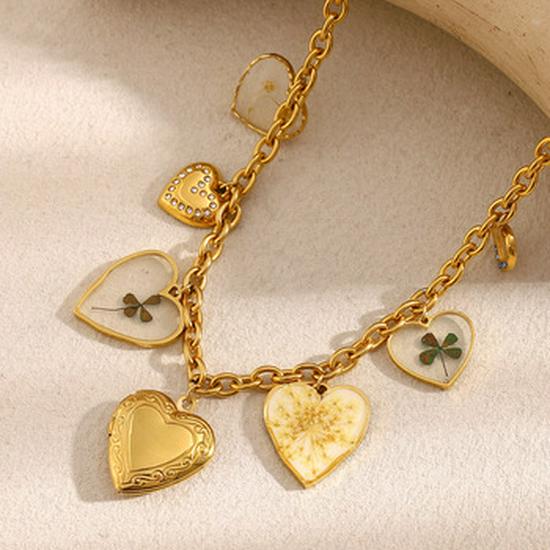 Elegant 18K Gold-Plated Stainless Steel Paperclip Letter Necklace