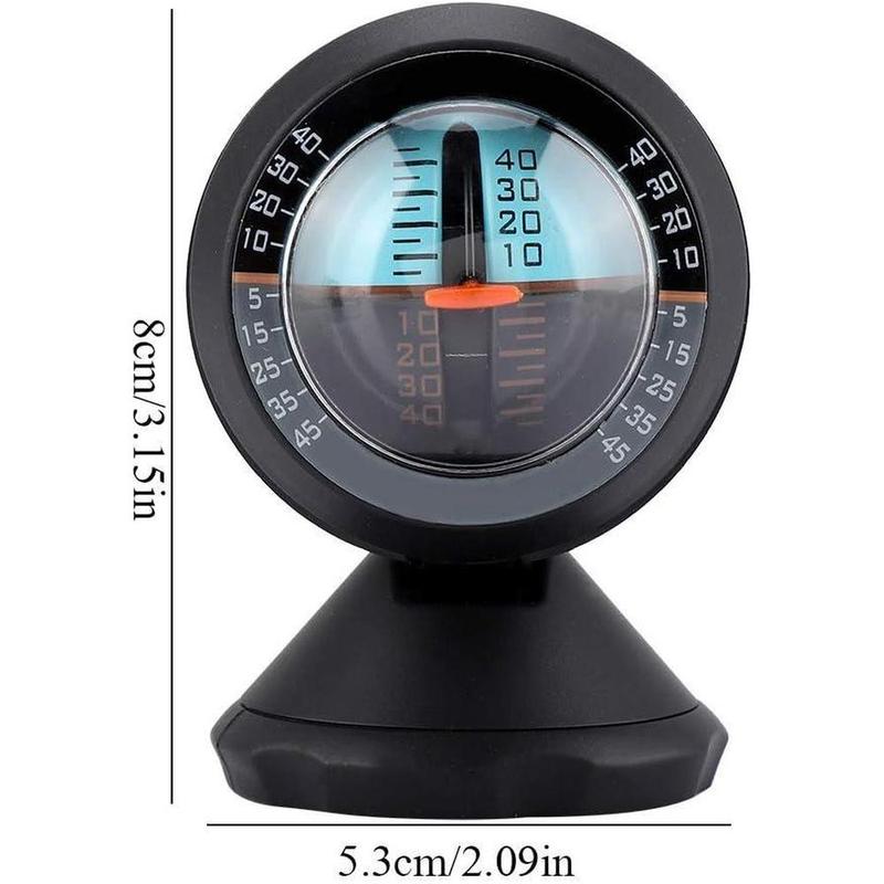 Car Inclinometer Angle Protractor Vehicle Slope Meter Level Meter Angle Tilt Inclinometer External Measuring Tool for Car Trucks