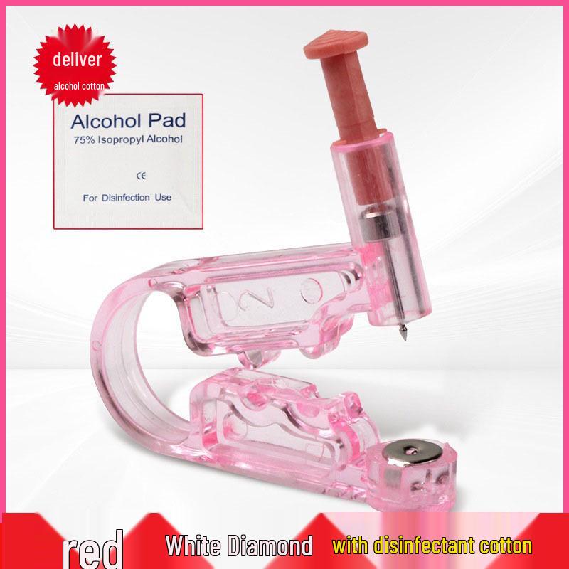 Disposable Sterile Anti-Allergic Ear Piercing Kit with Needle and Stud Gun