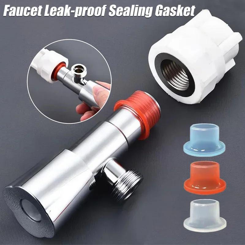 Faucet Leak-proof Sealing Gasket Silicone Sealed Washer Ring for Triangle Valve Rubber Pipe Hose Prevent Dripping Leakage Plug