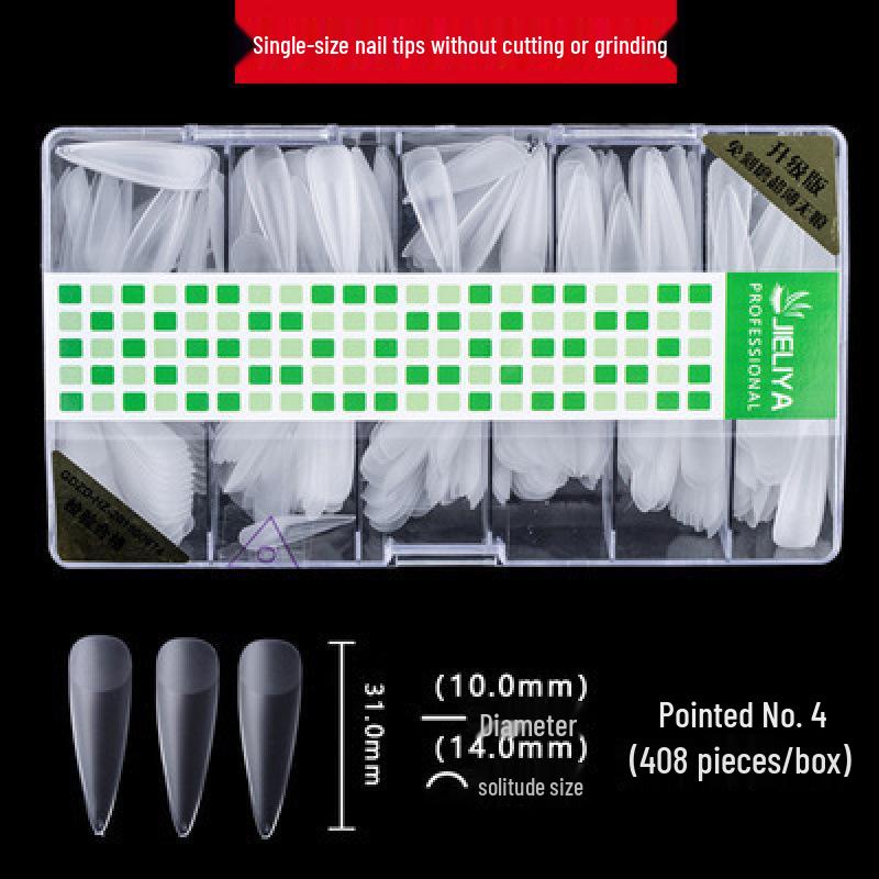 Single Number Frosted Ultra-Thin Nail Tips - Small Size, Traceless, Refillable, Half/Full Stick, Free Carving.
