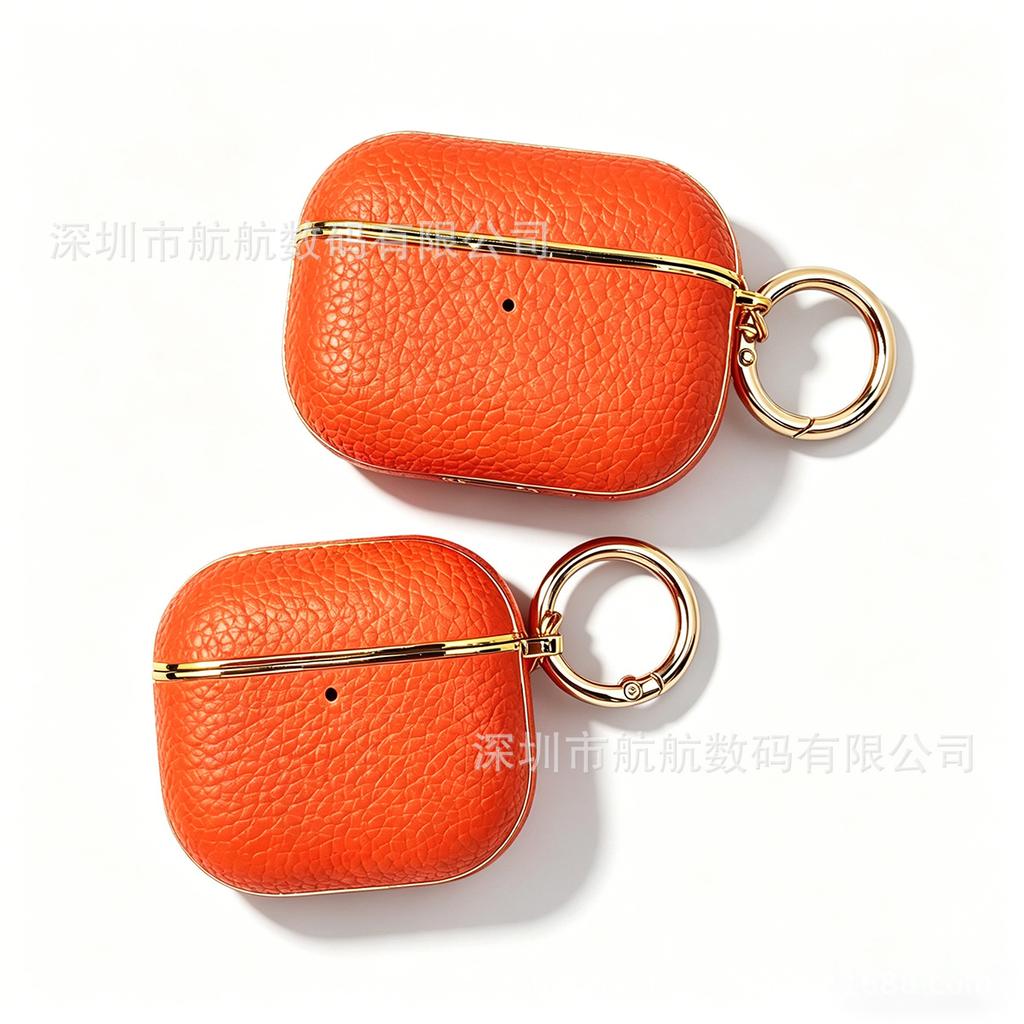 High-value lychee pattern sticker Airpodspro1 Apple Bluetooth headset protective case all-inclusive pro1 anti-drop 1st generation