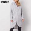 JPNTKY Women's Vintage Casual Solid Color Print Autumn Winter Long Sleeve Jackets & Coats