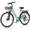 VARUN C7008 Elektrische Fiets met Voorrekje 28Inch Stadsfiets met 36V 10Ah Batterij